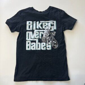 Youth Medium Rad N Wyld Bikes over Babes Skeleton BMX StayC Shirt